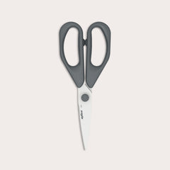 The Zyliss Household Scissors Basic features black handles and stainless steel blades, displayed on a plain white background.