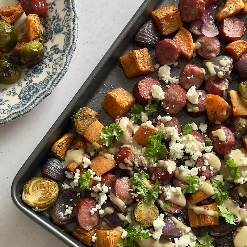 Sausage & Veggie Tray Bake