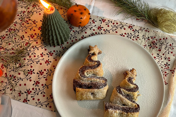 Chocolate Christmas Tree Pastries