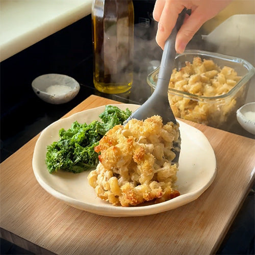 Cacio e pepe pasta bake