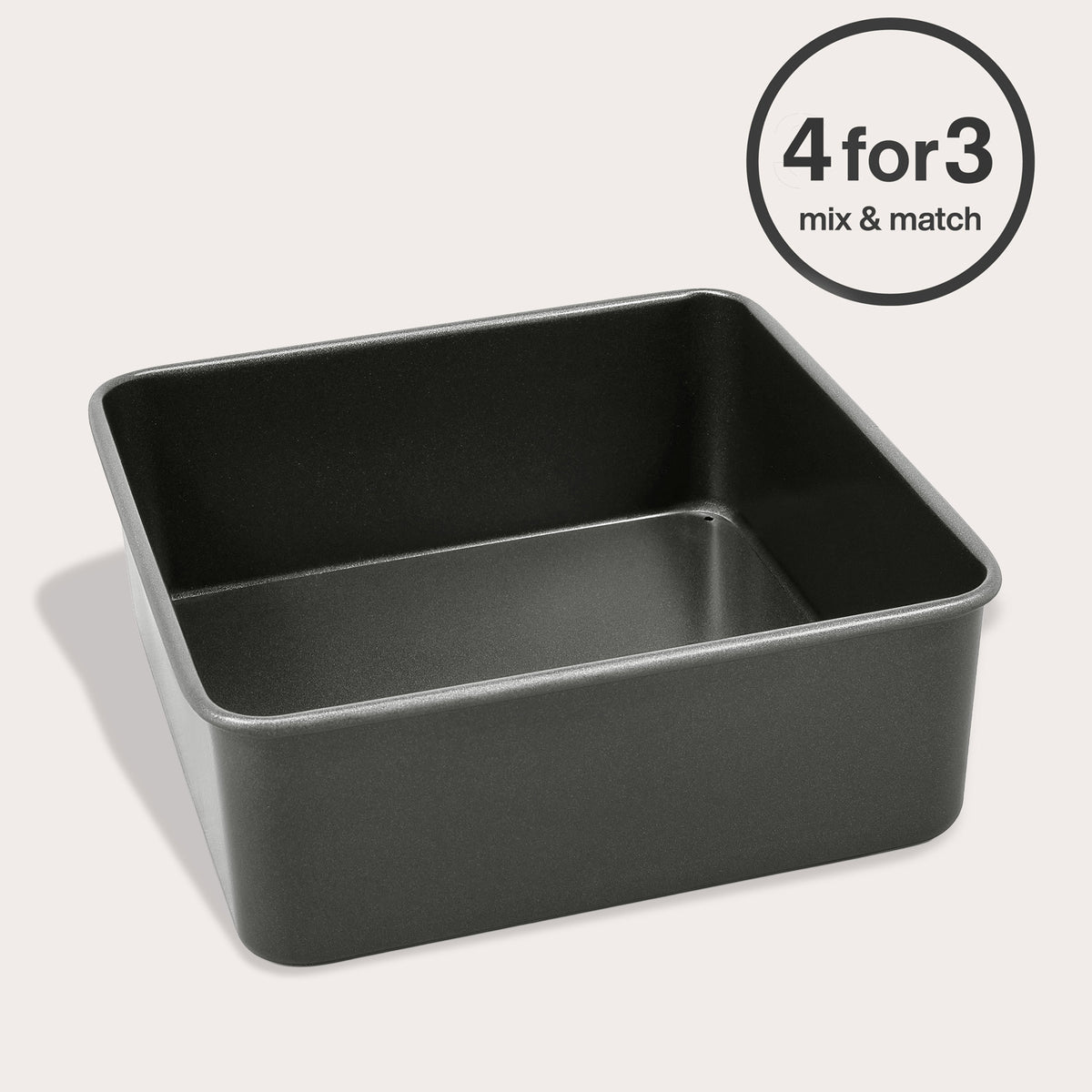Non Stick Base Square Pan 20cm 8"