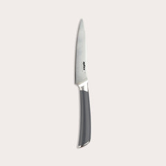 A Zyliss Comfort Pro Paring Knife 11cm/4½", made from German stainless steel with a pointed blade and grey ergonomic handle, shown on a plain light background.