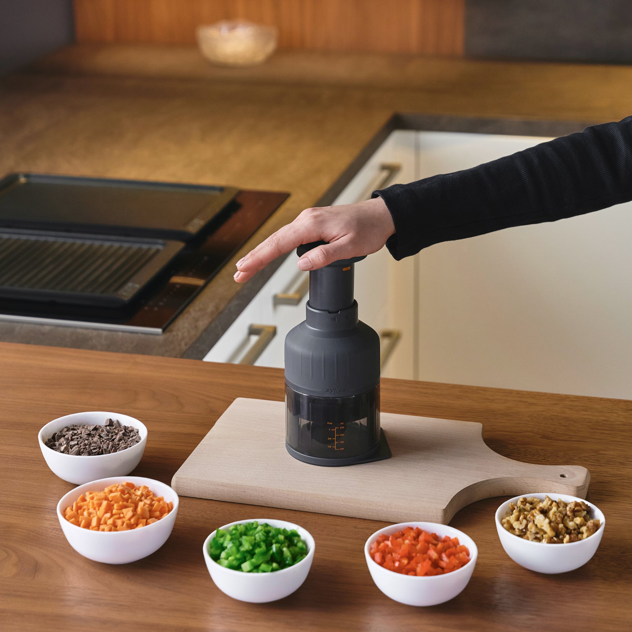 Chopper リラクゼーション Zick Zick 3 Food Chopper – Classic, Efficient & Ergonomic Kitchen
