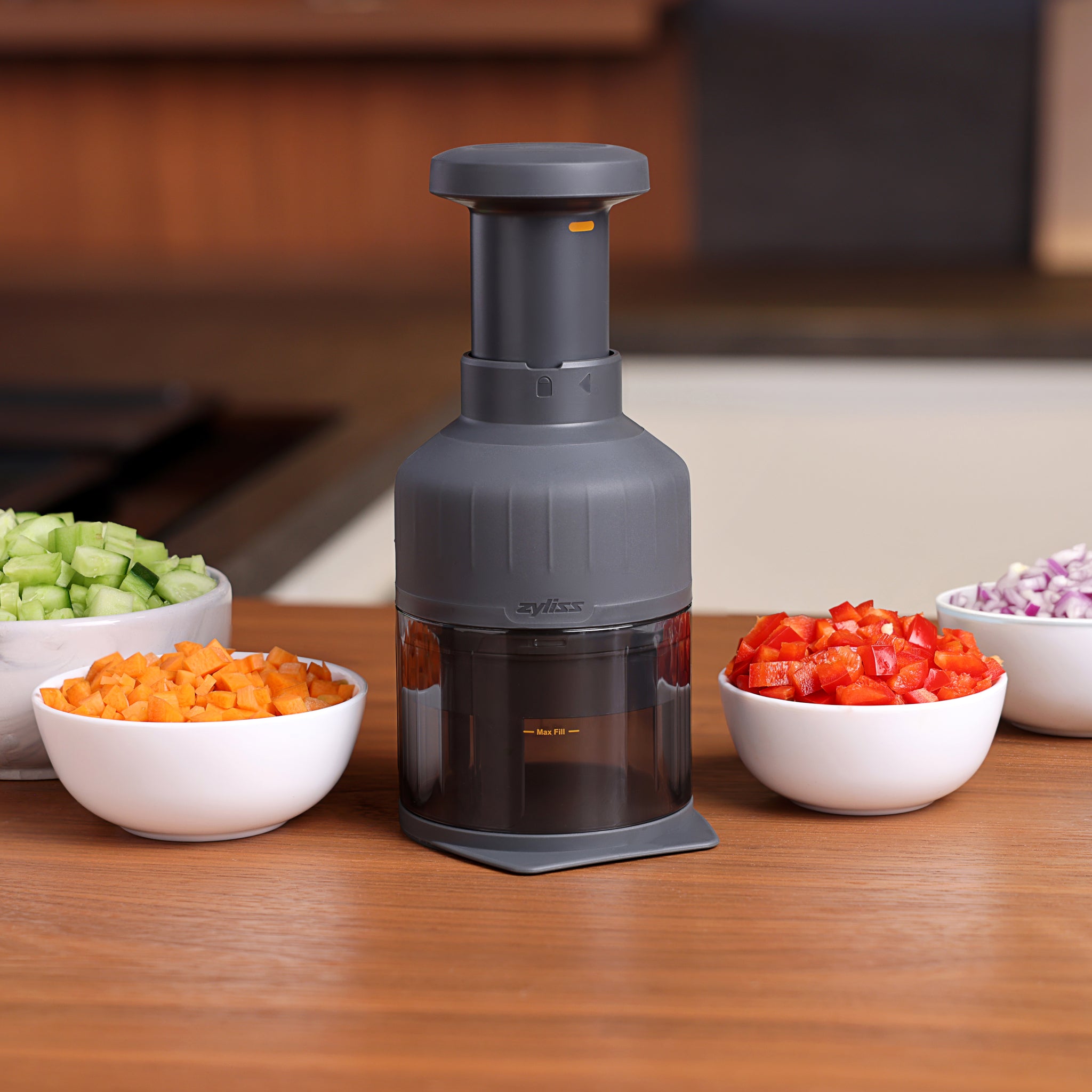 Chopper リラクゼーション Zick Zick 3 Food Chopper – Classic, Efficient & Ergonomic Kitchen