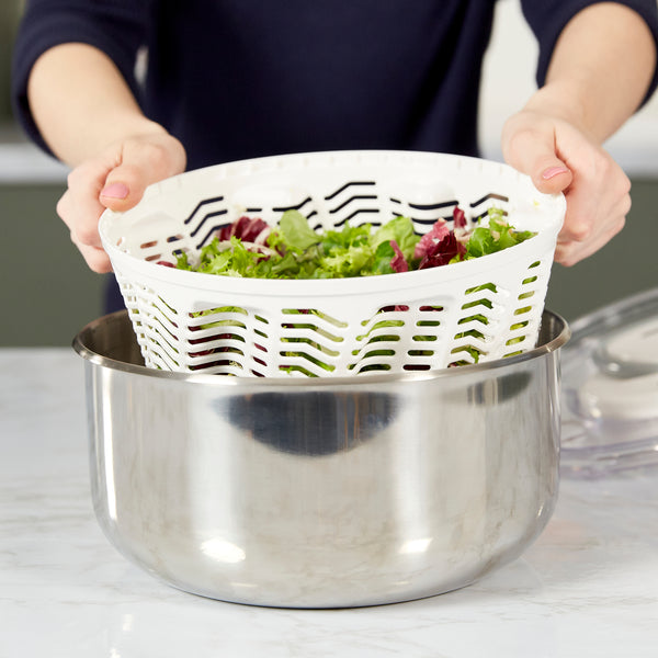 Easy Spin 2 Stainless Steel Salad Spinner