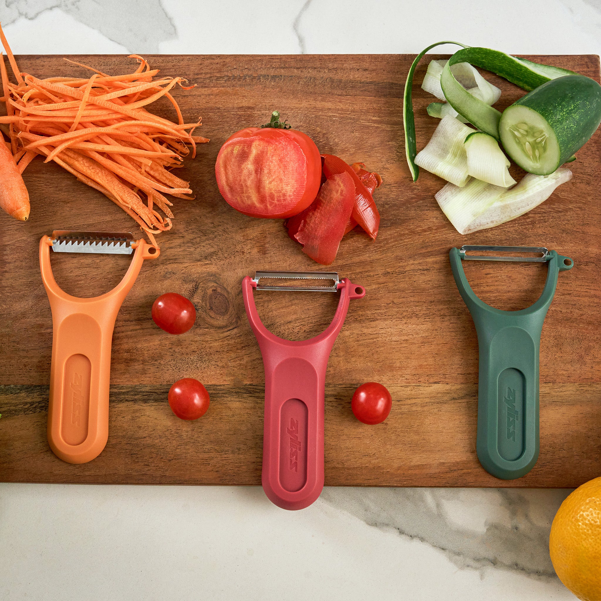 【新品未開封】Peelers V3【美品】 Zyliss 3 Piece Y Peeler Set – Straight, Julienne & Serrated Blades