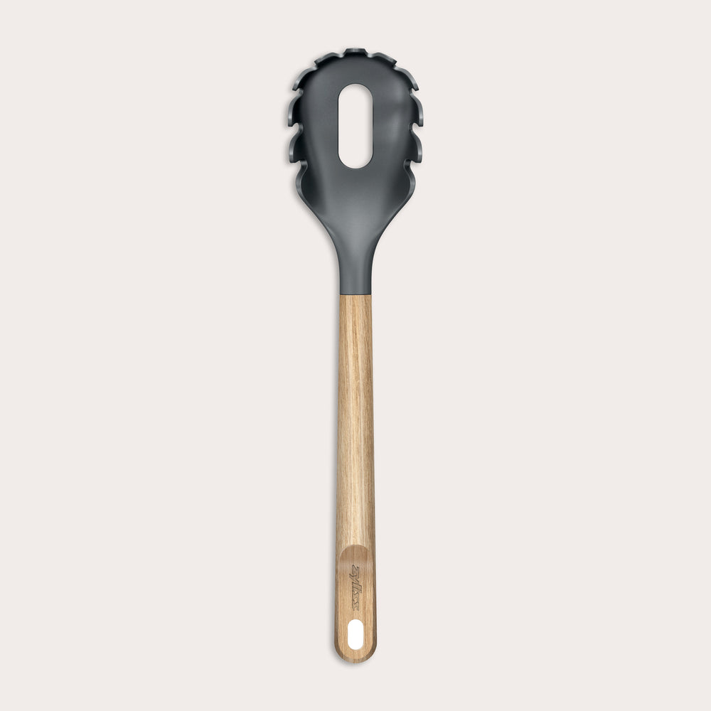 Oak Wood Spaghetti Server