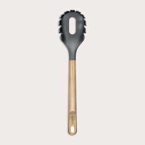 Oak Wood Spaghetti Server