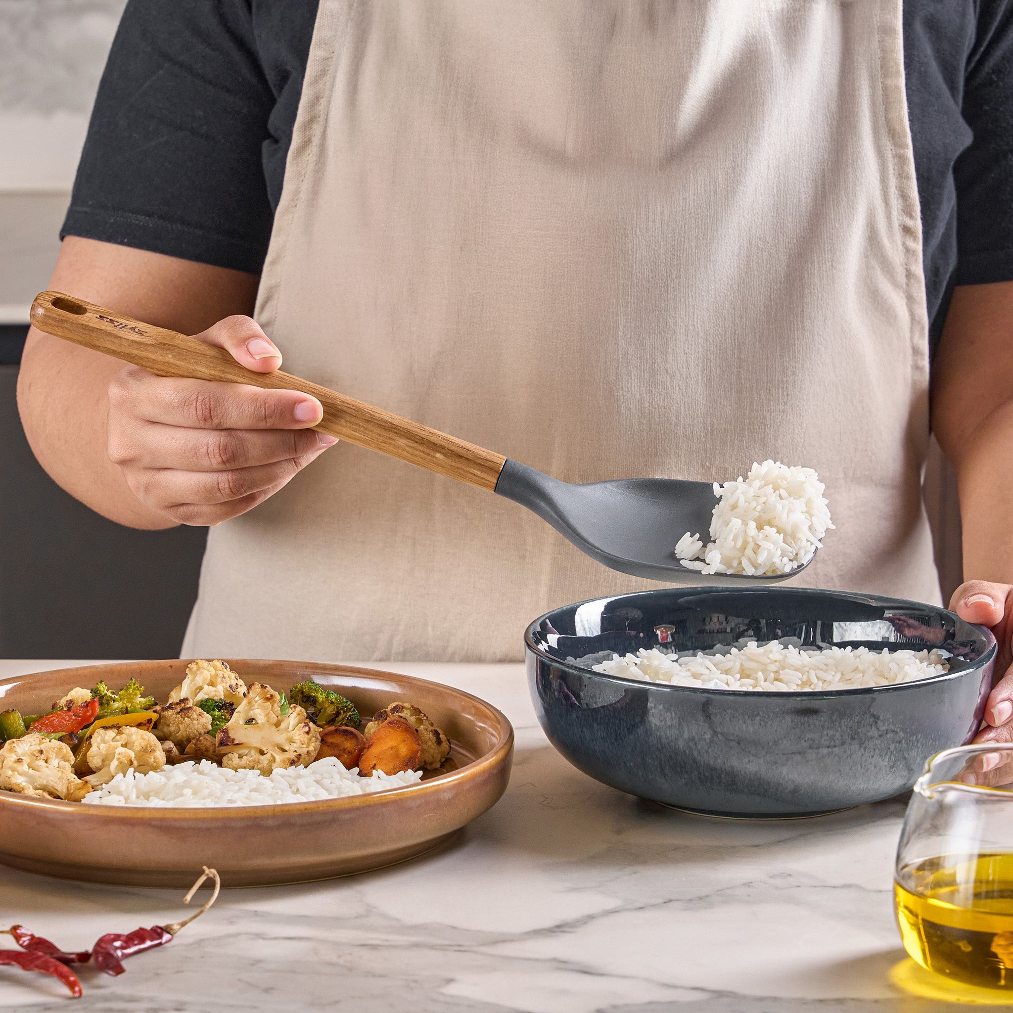 Zyliss Spoon Oak Wood – Heat-Resistant Wooden Kitchen Spoon