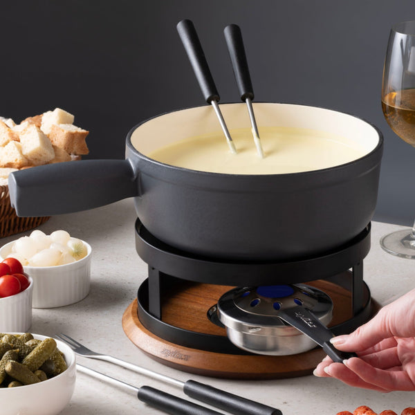 Zyliss Adjustable Fondue Burner — in use