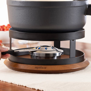 Zyliss Adjustable Fondue Burner — in use