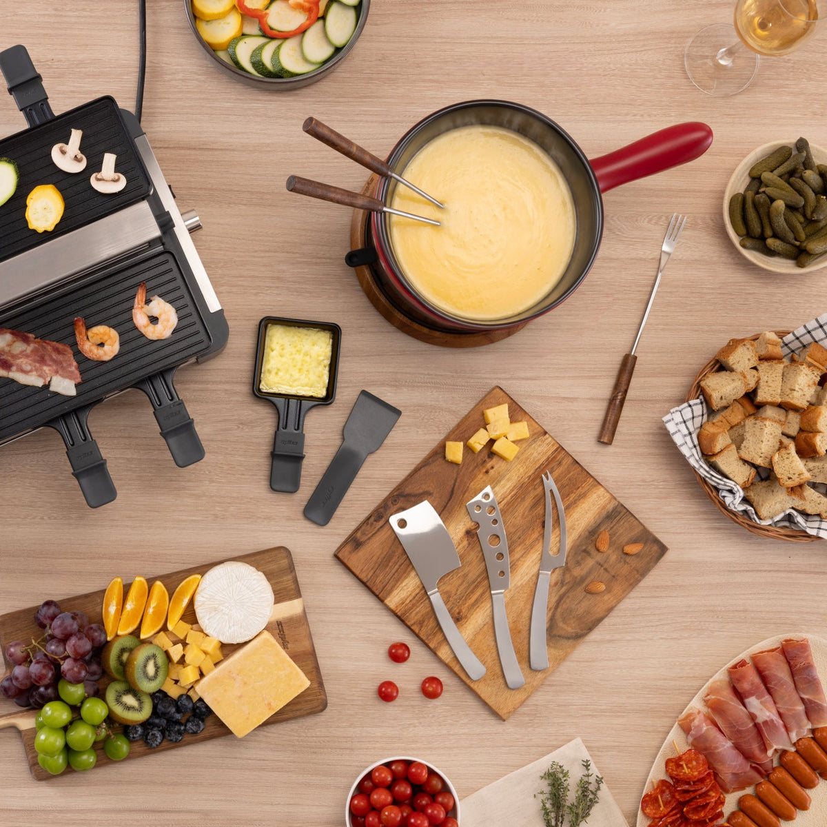 Zyliss 6 Piece Cheese Fondue Fork Acacia Wood Set  — product range