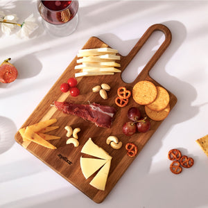 Zyliss 2 Piece Serving Board Acacia Wood Set — lifestyle