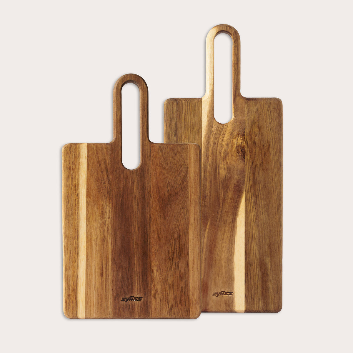 2 Piece Acacia Wood Serving Board Set