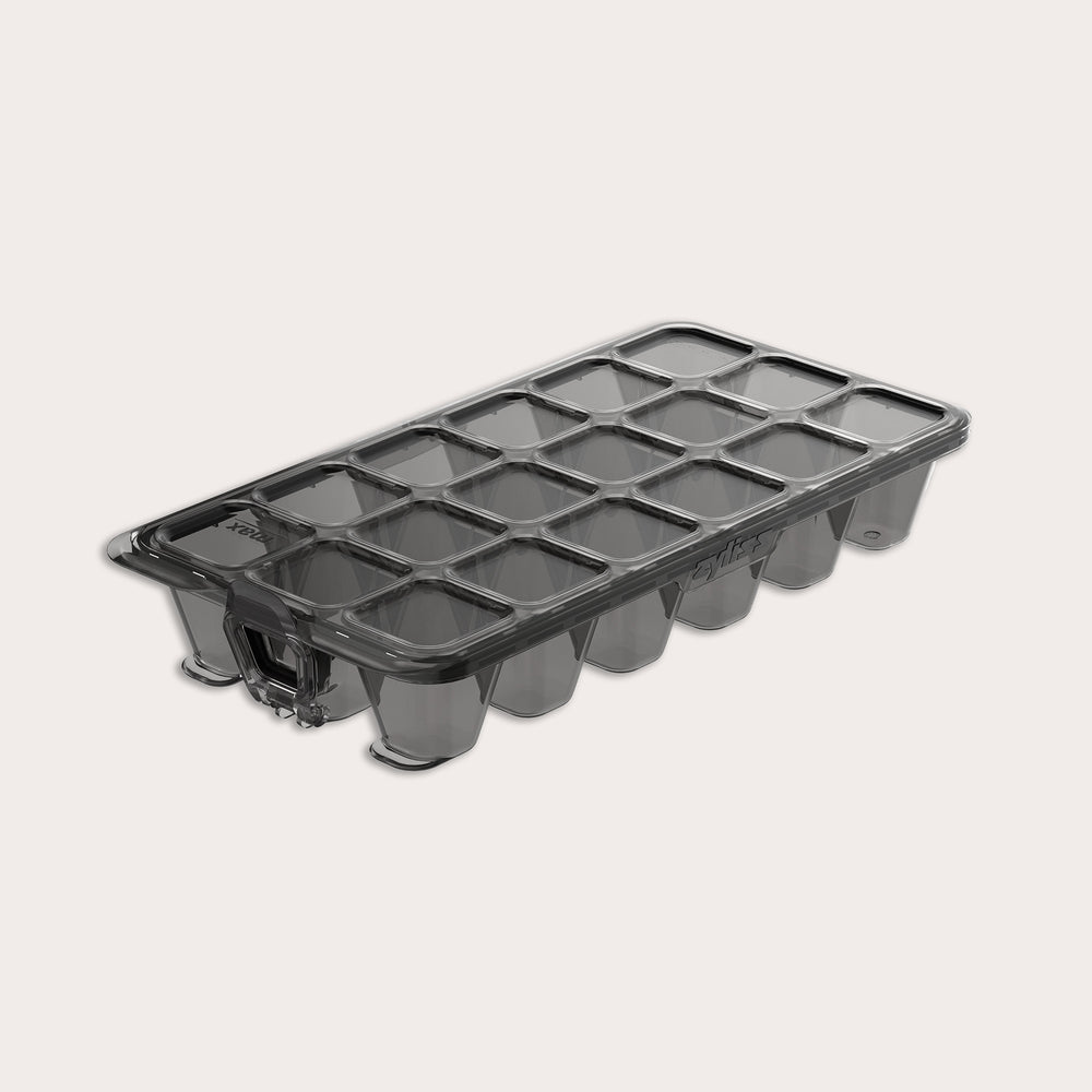 zyliss Classic Ice Cube Tray with its lid closed.