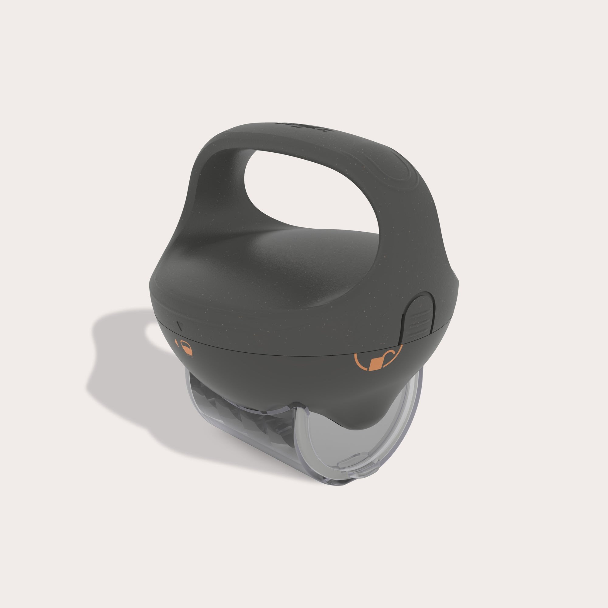 The Zyliss Fast Cut Herb Tool is a black handheld chopper with an ergonomic handle and clear stainless steel blades, perfect for slicing or chopping herbs, shown isolated on a light background.