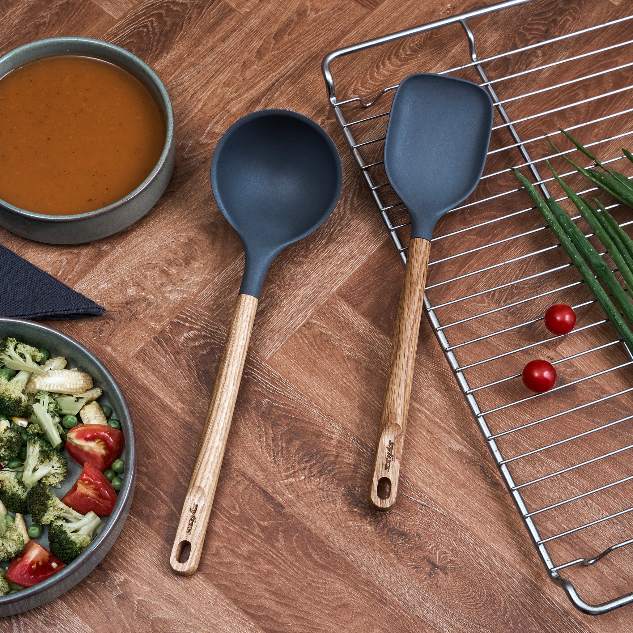 Zyliss Spoon Oak Wood – Heat-Resistant Wooden Kitchen Spoon