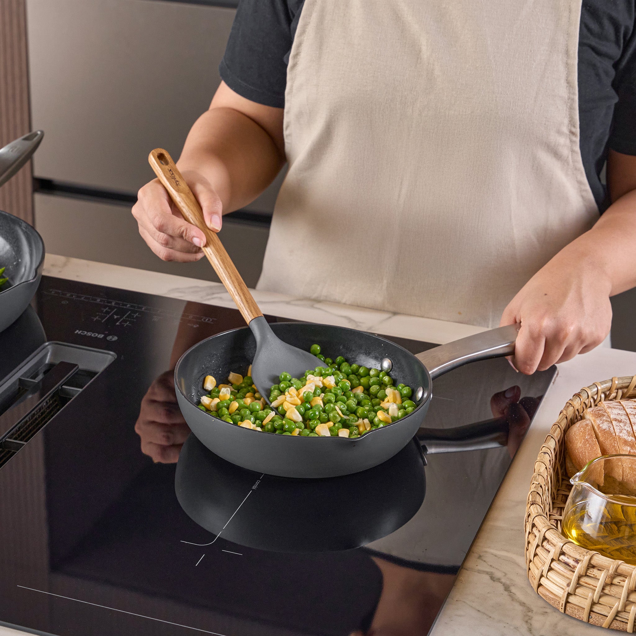 Zyliss Spoon Oak Wood – Heat-Resistant Wooden Kitchen Spoon