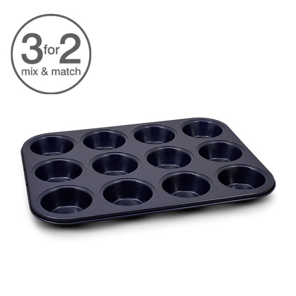 Non-Stick Carbon Steel 12 Cake Muffin Pan