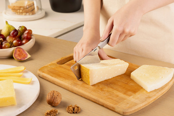 Zyliss Signature Cheese Cleaver 99mm/3.9in — in use