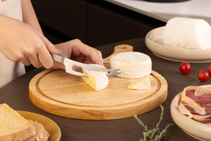 Zyliss Signature Soft Cheese Knife 109mm/4.3in — in use