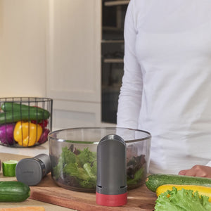 Vegetable Spiralizer with Reversible Blade and Food Pusher