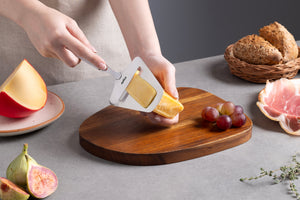 Zyliss Signature Cheese Plane 97mm/3.8in — in use