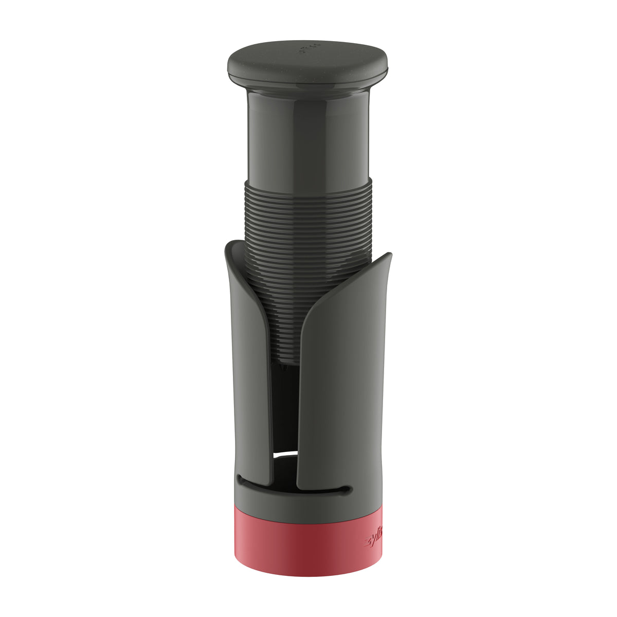 zyliss Spiralizer with its food pusher extended