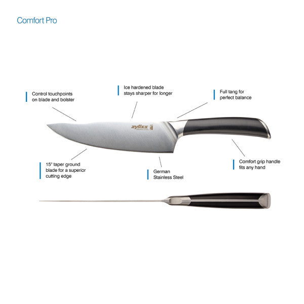 Comfort Pro Utility Serrated Paring & Paring Knife 3 Piece Set Zyliss UK