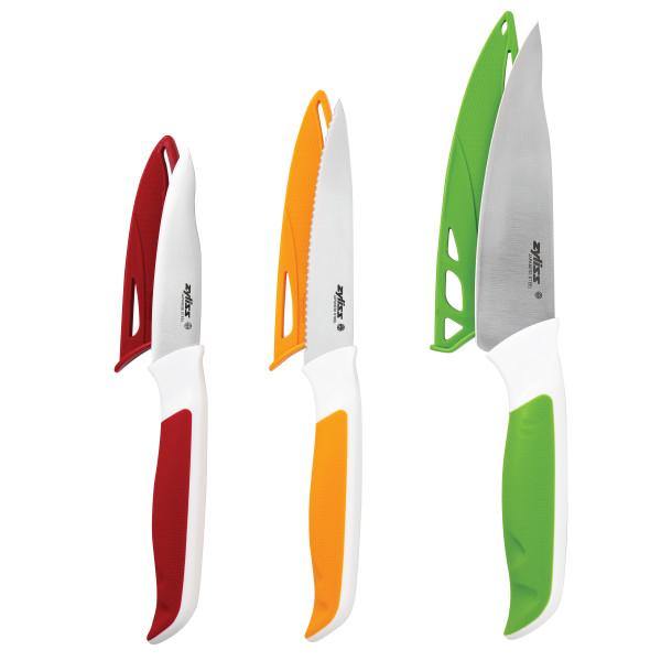 Comfort Cutting Board and Knife 4 Piece Set Zyliss UK